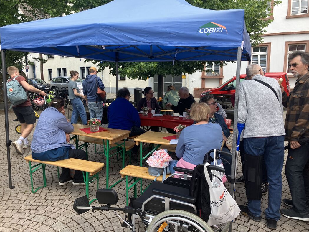 Besucherinnen und Besucher des Rohrbacher Brunnenfestes 2024.